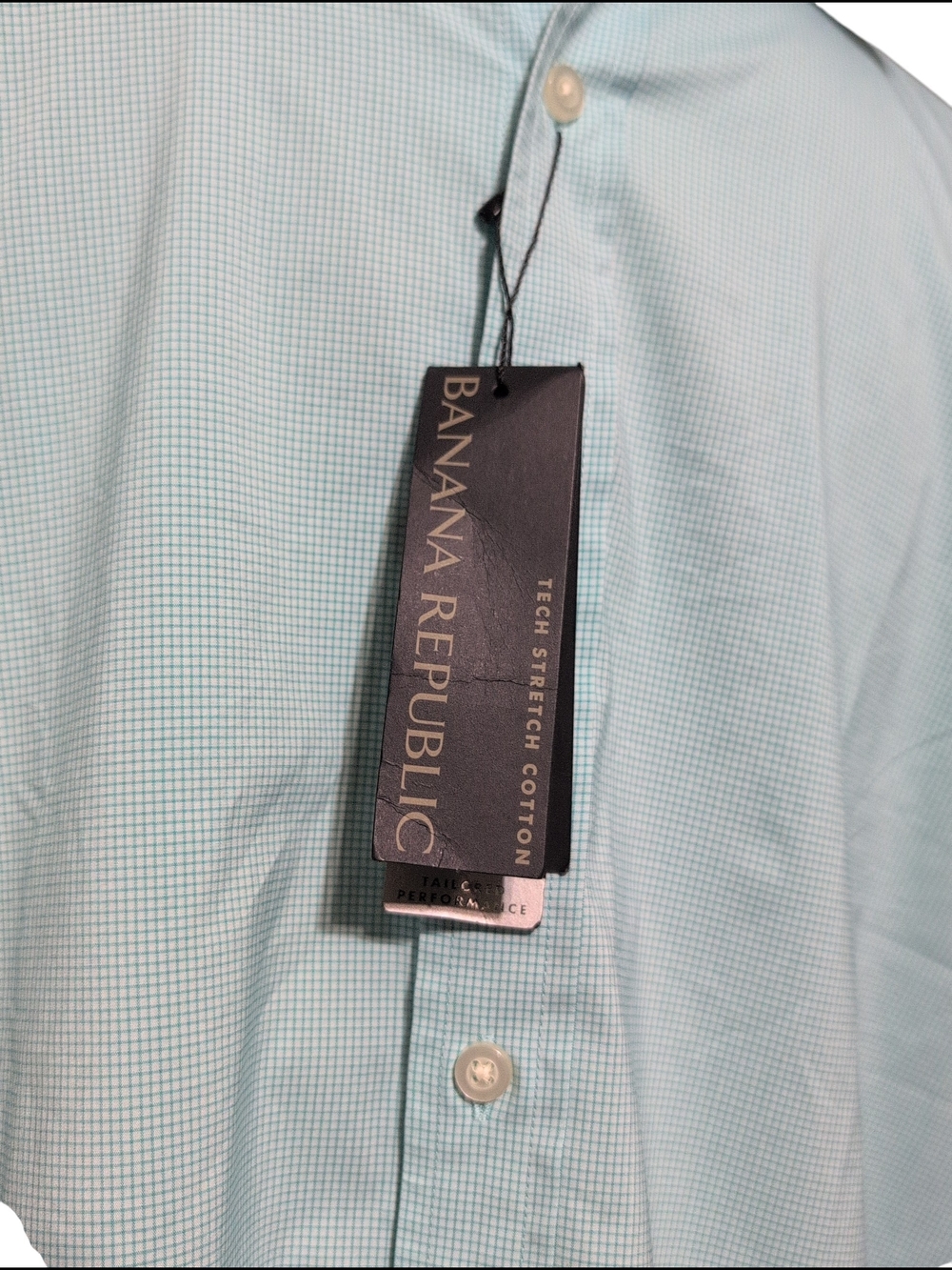 Nwt Banana Republic Men Button Down Shirt Flex Slim Fit 2019 Tech Stretch XL - Picture 4 of 7